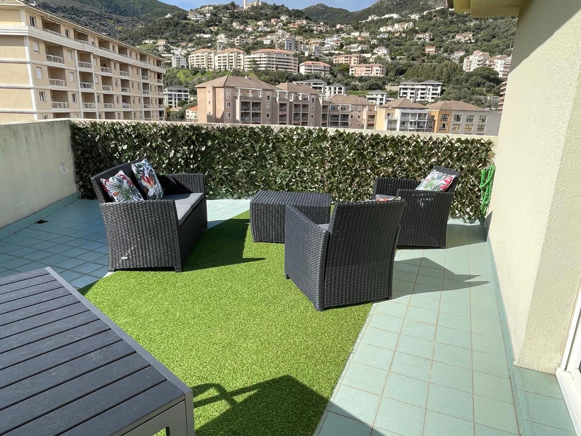 Grand T2 Proche Centre Ville, Vue Mer Et Montagne Bastia  Exterior foto
